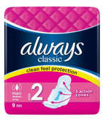 ALWAYS CLASSIC MAXI Podpaski x 9 szt.