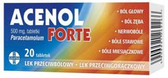ACENOL FORTE 0,5g x 20 tabletek