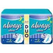 ALWAYS ULTRA NIGHT Duo Podpaski 2 x 7 szt.
