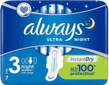 ALWAYS ULTRA NIGHT Podpaski x 7 szt.