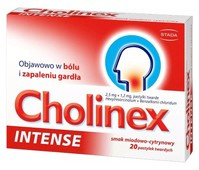CHOLINEX INTENSE X 20 tabletek miód-cytryna