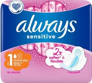 ALWAYS ULTRA NORMAL PLUS SENSITIVE Podpaski x 10 szt.