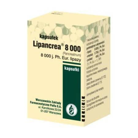 LIPANCREA 8000 x 50 kapsułek