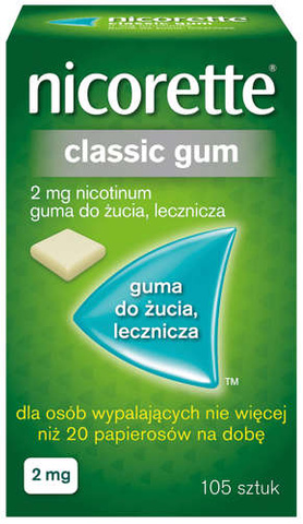 NICORETTE Classic 2mg x 105 gum