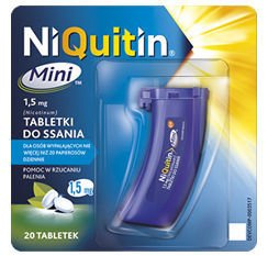 NIQUITIN mini 1,5mg x 20 tabl. do ssania