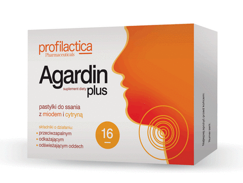 AGARDIN Plus x 16 pastylek do ssania