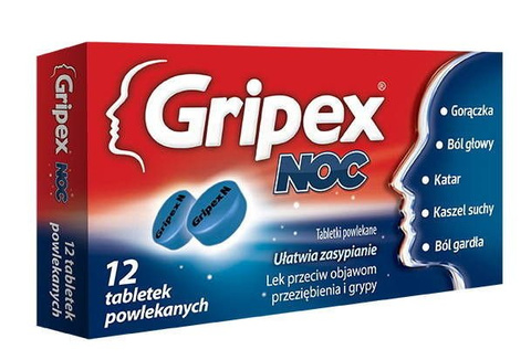 GRIPEX Noc x 12 tabletek
