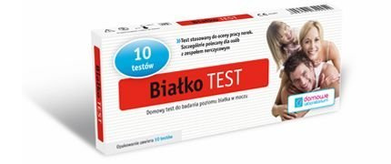 BIAŁKO Test do wykrywania białka w moczu x  10 sztuk