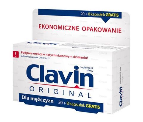 CLAVIN x 20 kapsułek + 8 kapsułek GRATIS