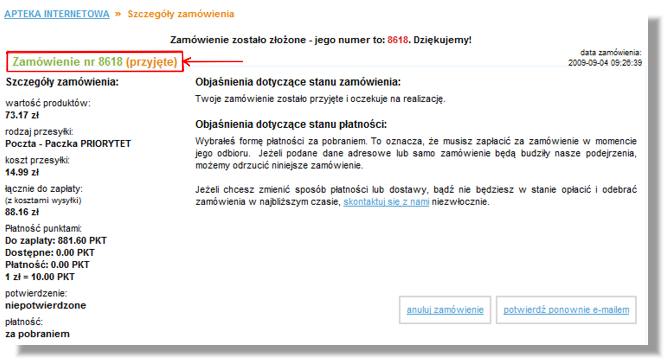 Zamóienie przyjęte