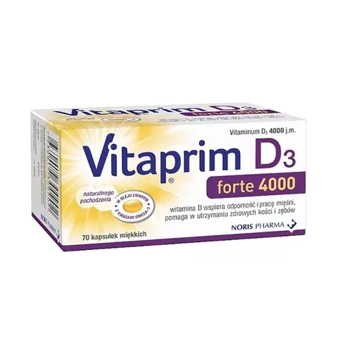 Vitaprim D3 Forte 2000 - 70 Capsules, NORIS Pharma, Vitamine D Haute Dose