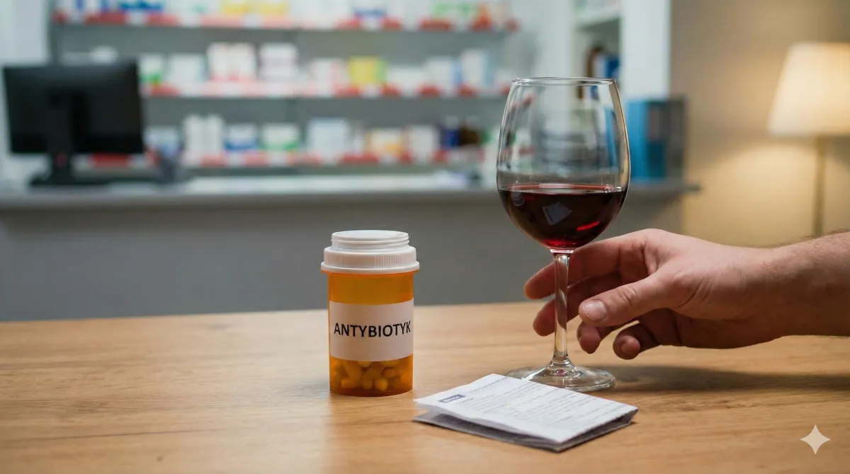 alkohol a zażywanie antybiotyku