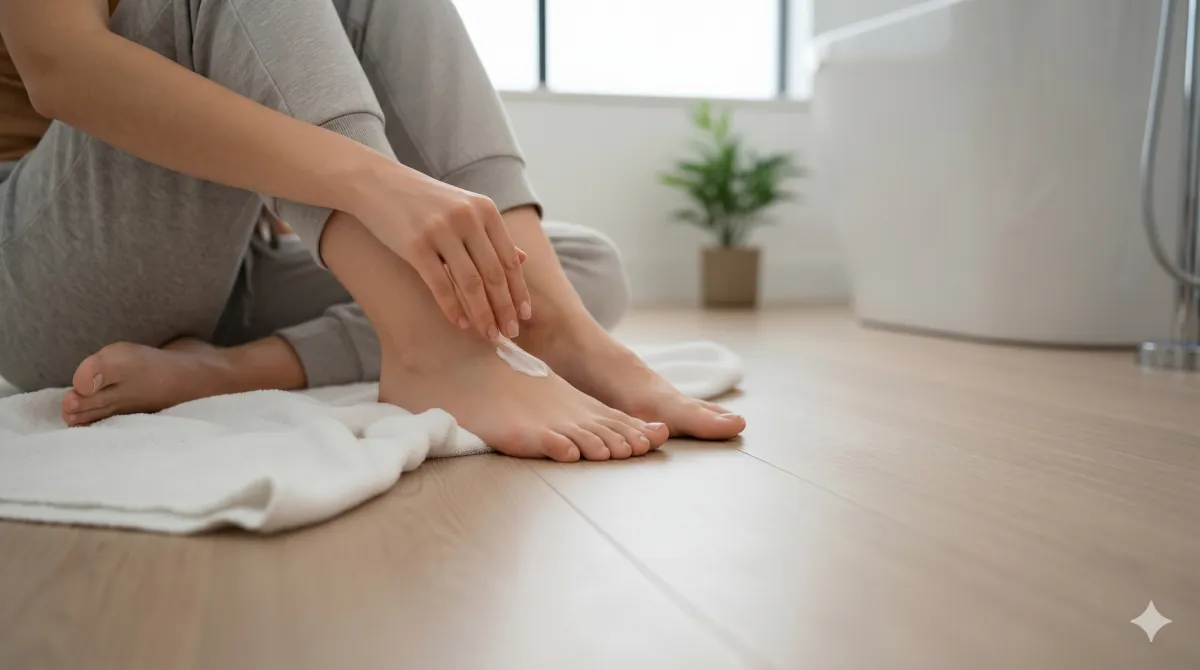  clotrimazolum - smarowanie stopy