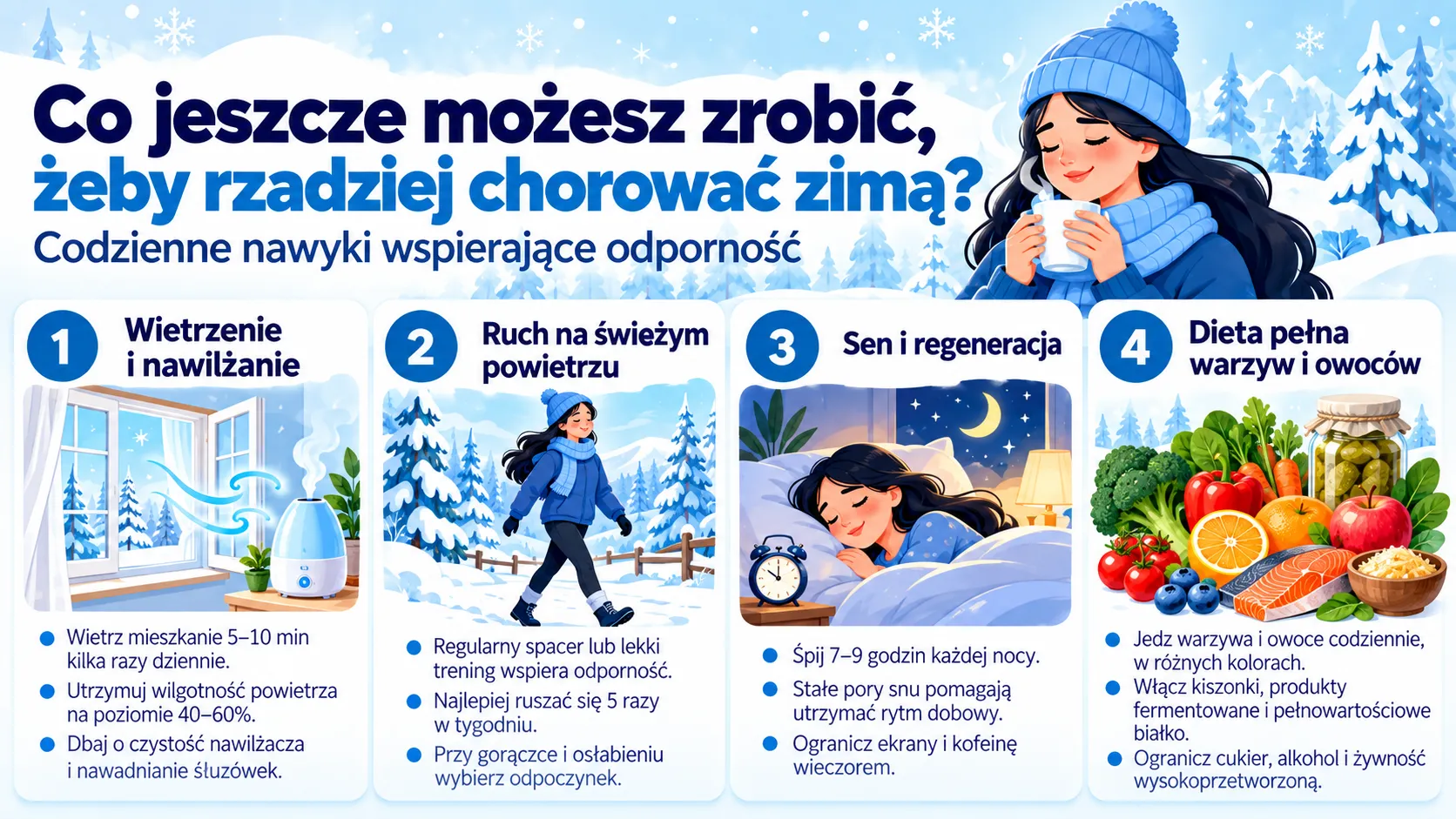 Co jeszcze możesz zrobić, żeby rzadziej chorować zimą?