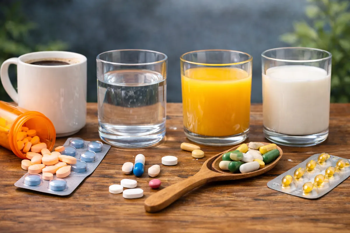czym popijać leki i suplementy