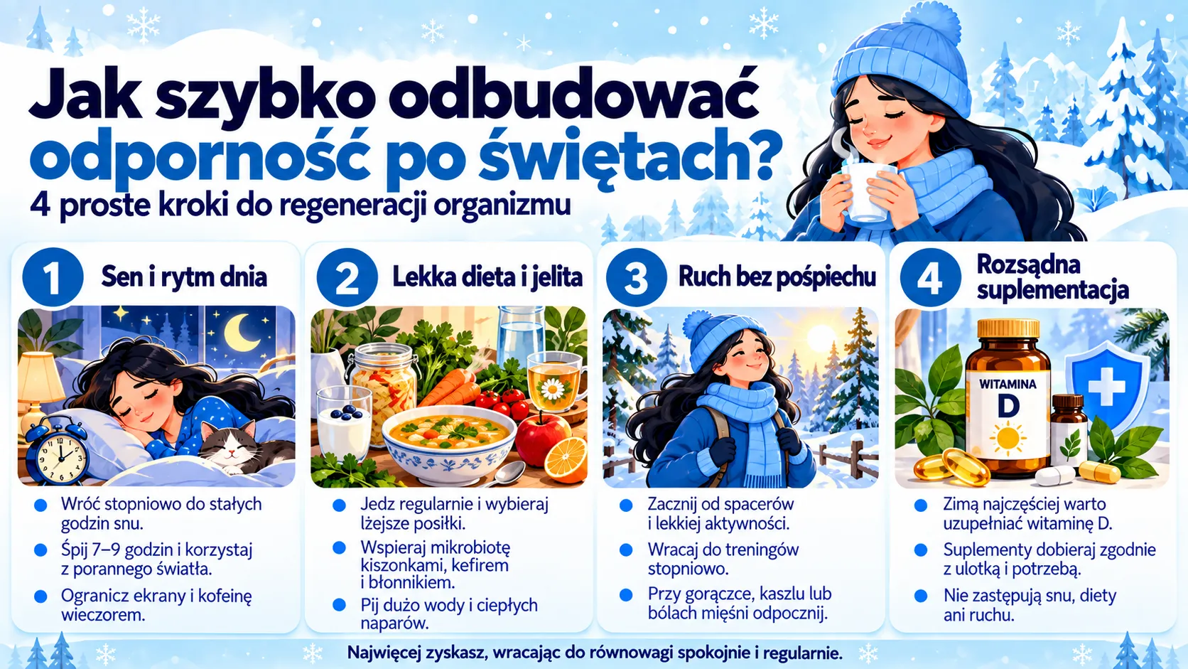 Jak szybko odbudować odporność po świętach?