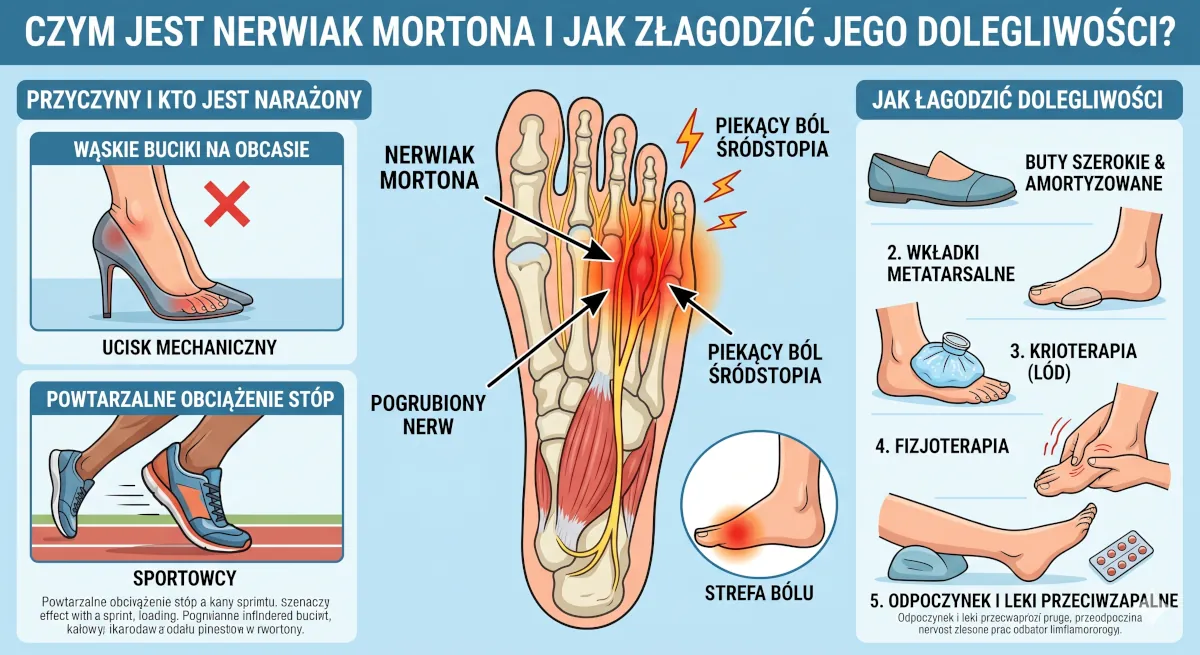  nerwiak mortona infografika