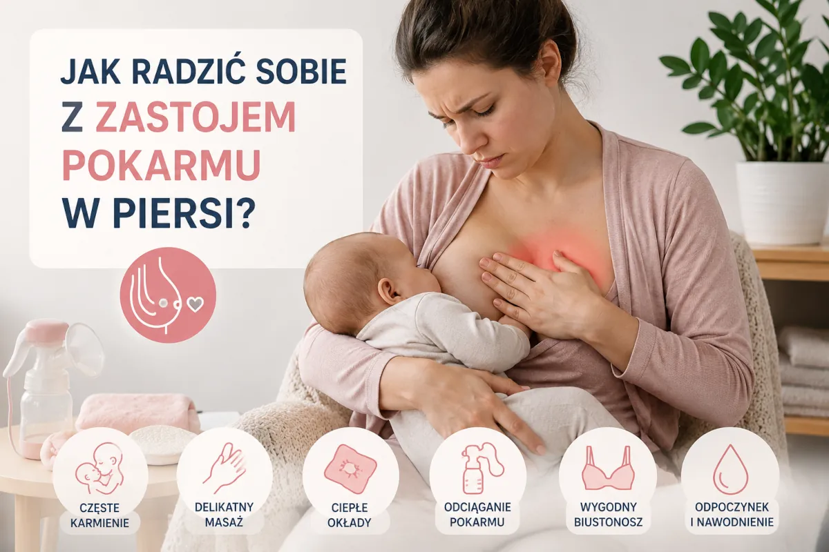 zastój pokarmu w piersi