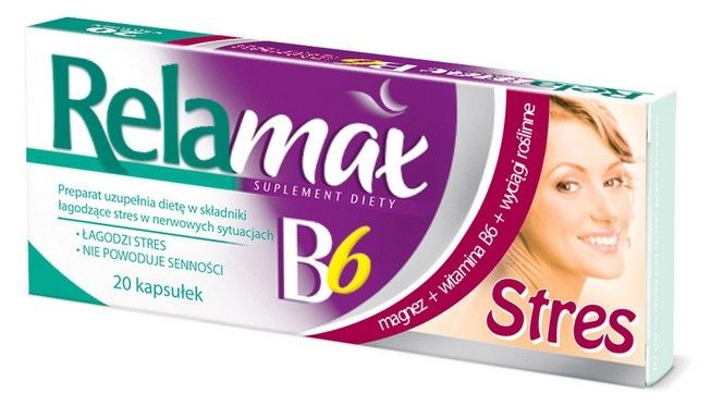 Relamax B6 Stres x 20 kapsułek - opinie, działanie, skład - ICN Polfa ...