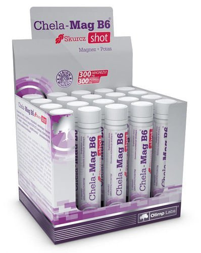 Complément Alimentaire Olimp Chela-Mag B6 Shot Cerise - Boîte De 20 Sticks - Neuf